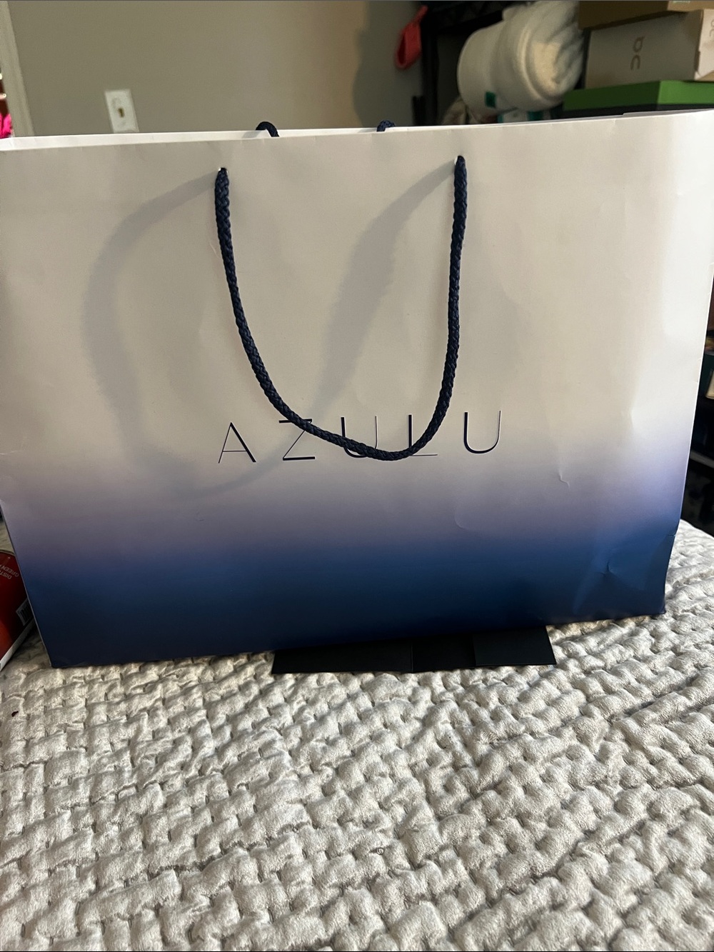 AZULU Gradient Navy & White Gift Bag